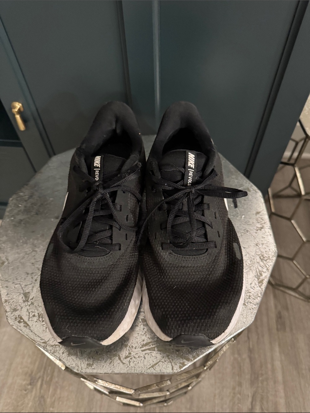 Nike Men’s Revolution Black Running Shoes - Lightweight Performance